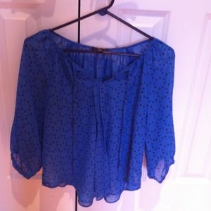 Iz Byer baggy sheer blouse