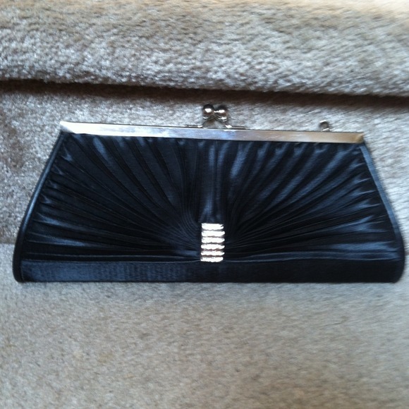 Black clutch purse