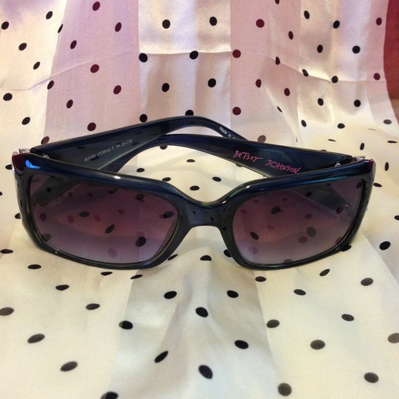 Original cobalt blue Betsey Johnson sunglasses