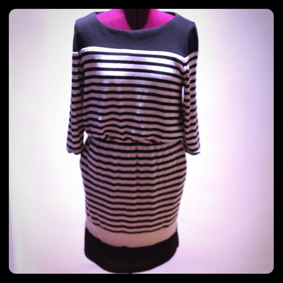 Black & White Sweater Dress
