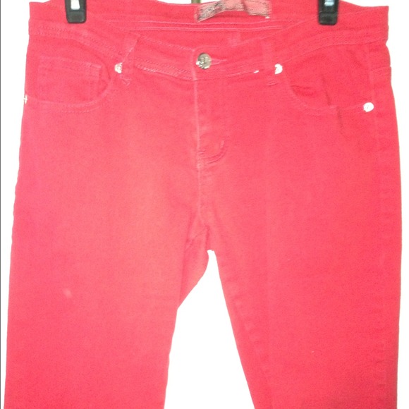 Red jeans