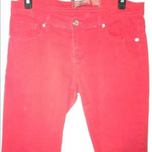 Red jeans