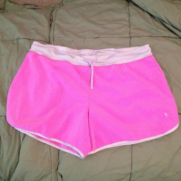 Hot pink and grey workout shorts!!