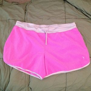 Hot pink and grey workout shorts!!