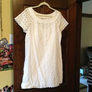 White eyelet dress