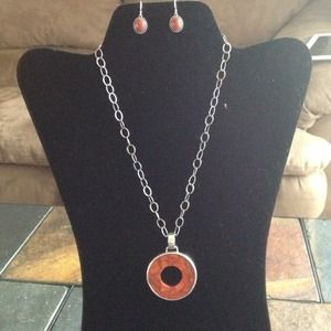 RESERVED Silpada Sponge Coral & Silver necklace!