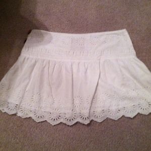 American eagle, white skirt.