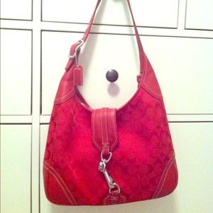 Authentic red coach purse! Perfect condition!