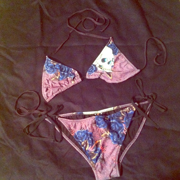💚Sold💚Ed Hardy Skull Bikini