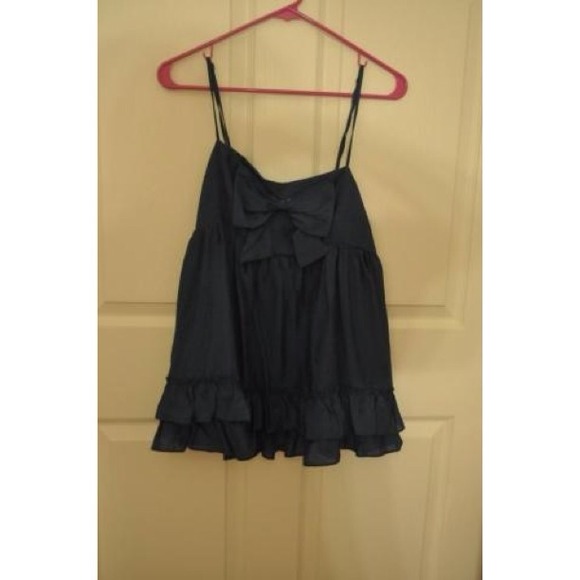 🔴SOLD 🔴Blue tank top with bow