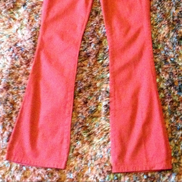 SOLD!!! MAVI Premium Denim Colored RED Flare Jeans - Picture 4 of 4
