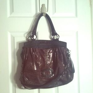 Marciano Grey Snake Skin Stud Purse
