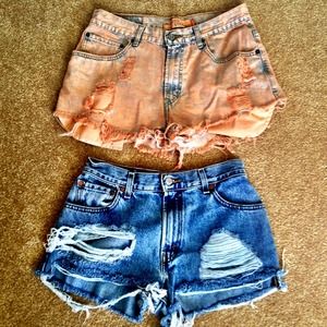 Denim shorts