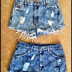 Denim shorts