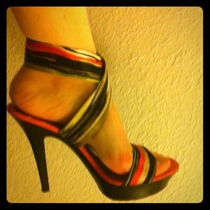 Anne Michelle ankle wrap shoes. Never worn.