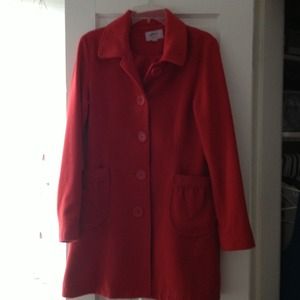 Red peacoat