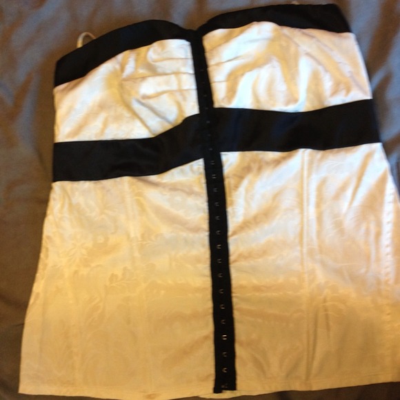 Beautiful Black and White Corset