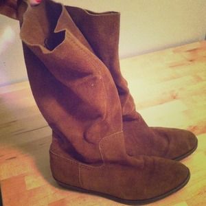 Nine West brown suede boots