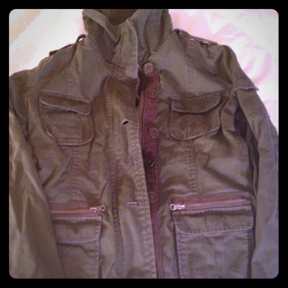 army green cargo jacket