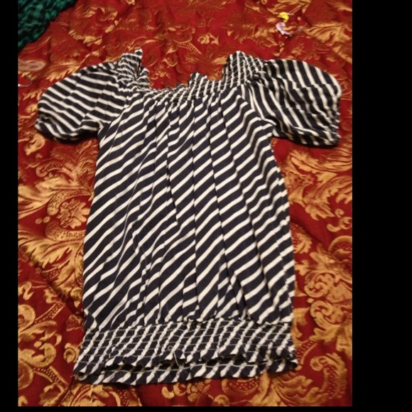 Nautical boat neck shirt