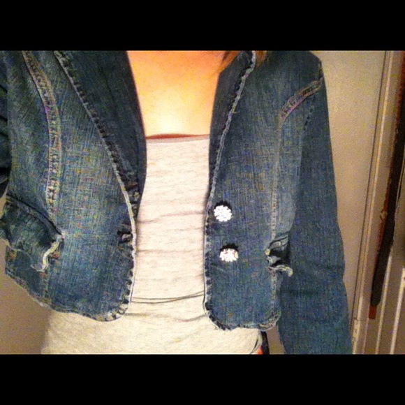 Jean jacket cardigan - Picture 1 of 4