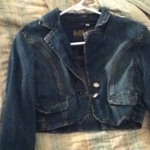 Jean jacket cardigan - Picture 2 of 4