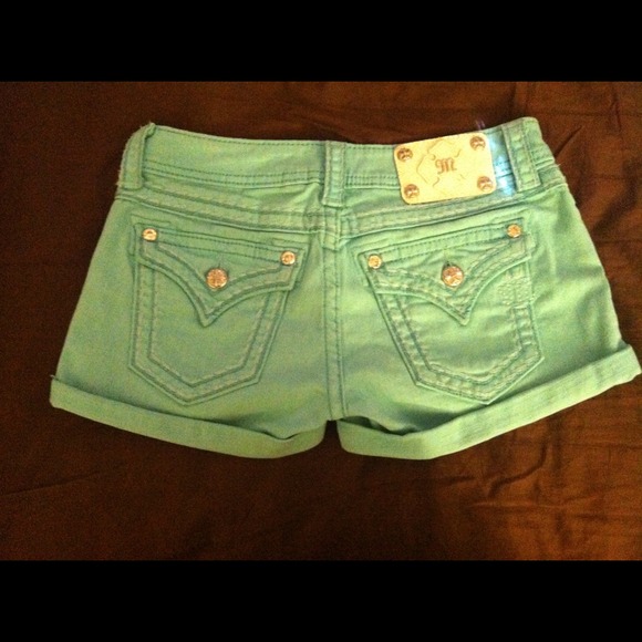 Teal MissMe Shorts