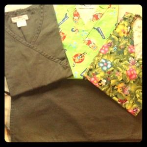 Lot of green scrub suit