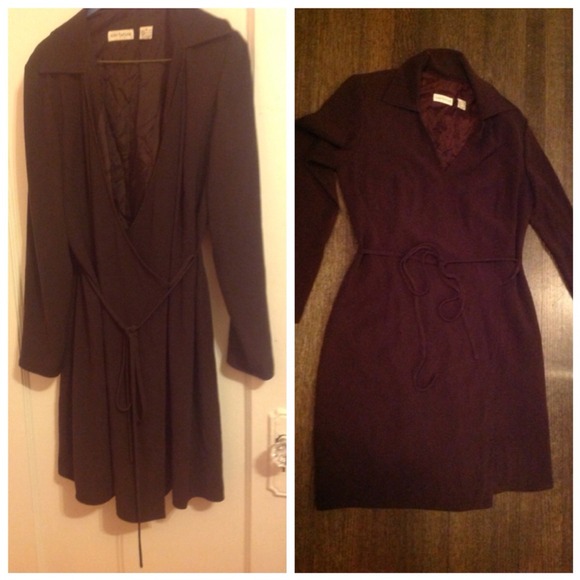 Ann Taylor brown wrap dress
