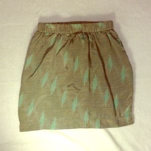 Grey & teal skirt