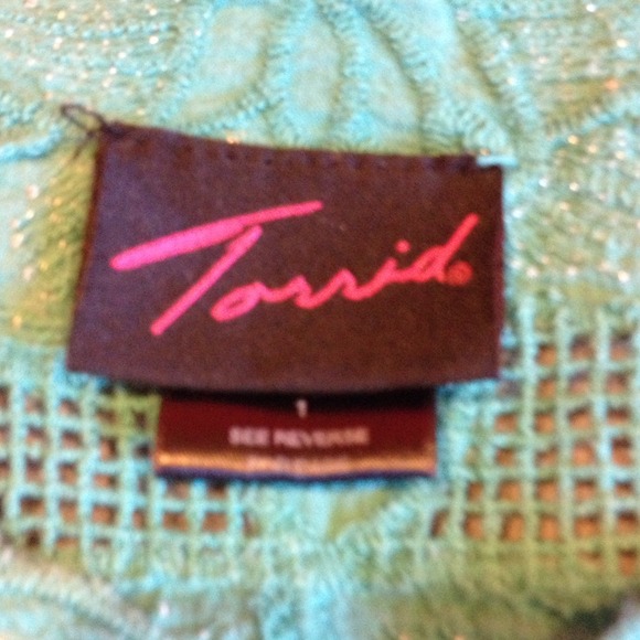 Beautiful Teal Shirt from Torrid - Picture 3 of 3
