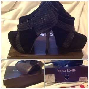 BEBE shayla booties. Size 7. Used once.