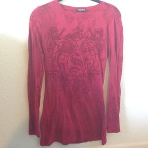 Burnout long sleeve top