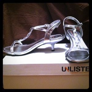 Unlisted silver heels