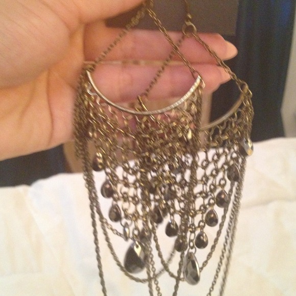 bebe Jewelry - chandelier earrings long and big