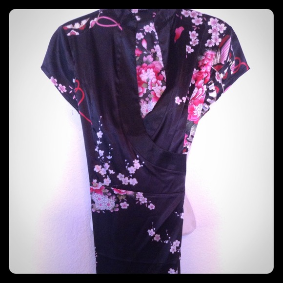 Wrap around dress Asianinspired