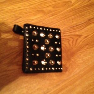 Juicy couture Black wallet with gold studs