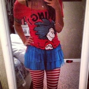 Blue tutu girls medium/ large fits xs