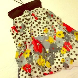 Floral Spring Halter Dress