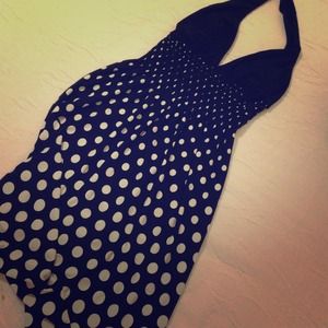 **SOLD** Sexy Halter Polka Dot Dress