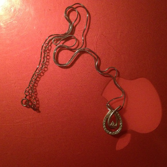 Sterling silver diamond Love Knot from Kay Jewlers