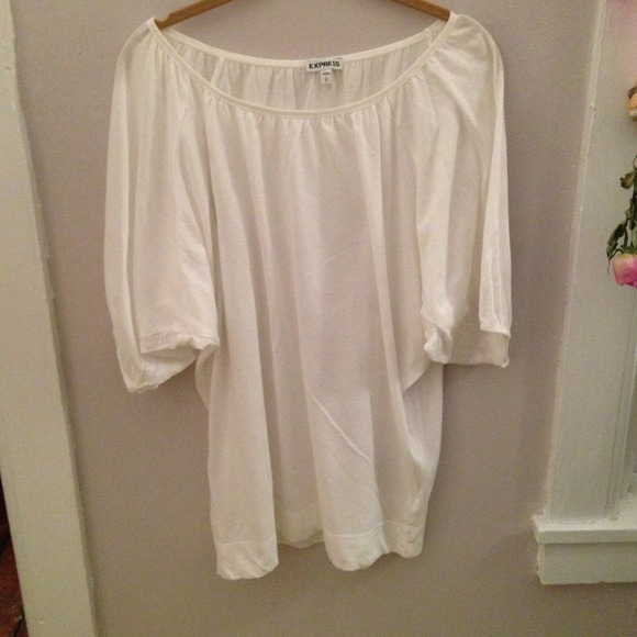 White flowy Express top - Picture 1 of 1
