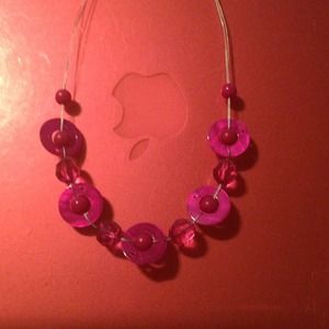 Pink circles necklace!