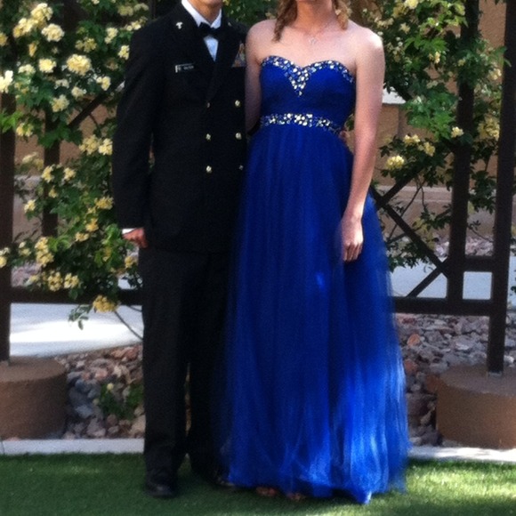 Royal blue prom dress 100$ O.B.O
