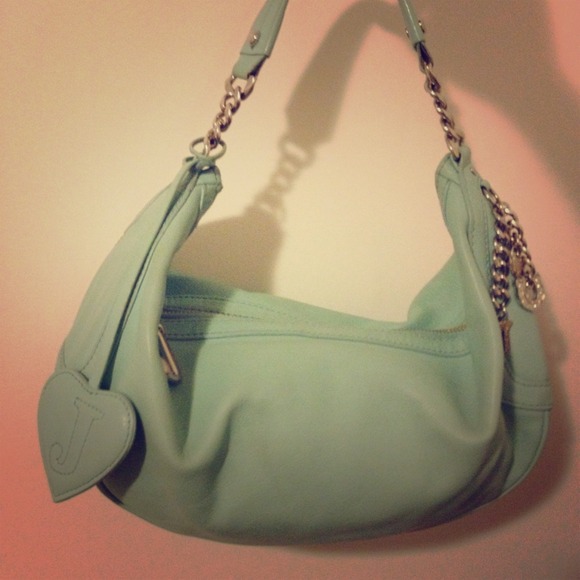 Light Blue/Mint Juicy Couture Leather Bag