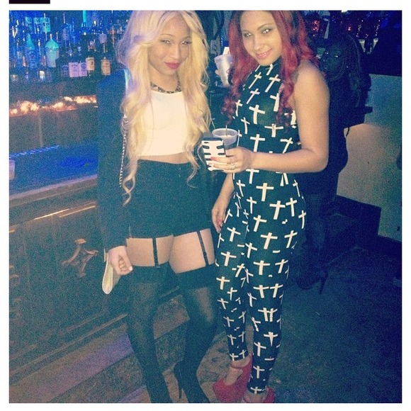 Black White cross jump suit