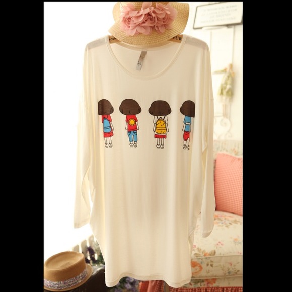 Tops - ⭕️SOLD OUT Oversize batt sleeve tshirt