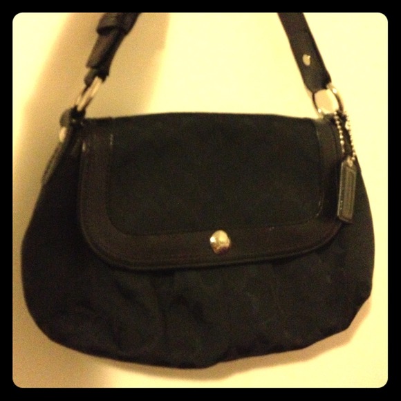 Black Signature Coach Purse