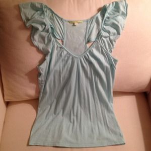 Ocean blue/mint flutter tank top