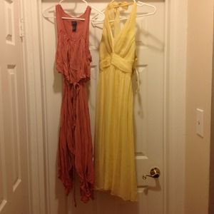 2 summer dresses Size 6 and 8.